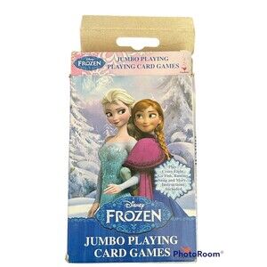 Disney FROZEN PLAYING CARDS Anna & Elsa JUMBO  Kids Childrens Card Game Deck 54